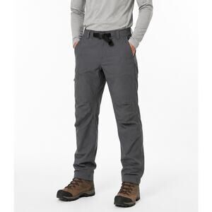 REI Co-op Gray Hiking Pants Men’s 32x30 Outdoor Adjustable Belt Articulated Knee